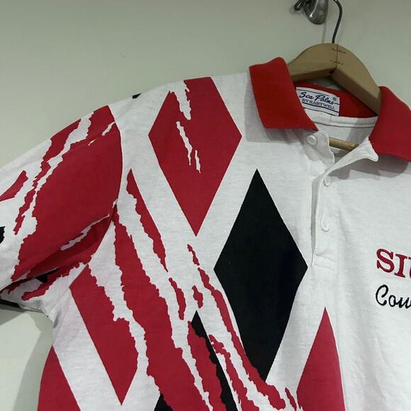 Vintage SIUE Tigers Graphic Polo Shirt - Picture 3 of 7